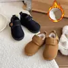 Botas de Neve Infantis de Inverno 2026 Com Pelúcia Quente Botas Curtas para Meninos Estilo Coreano Antiderrapante Botas de Algodão para Meninas Dropshipping