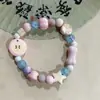 Suministro de fábrica pulsera retro estilo nacional puesto de joyería de cerámica suministro directo en vivo nueva pulsera china