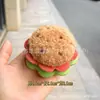 Sándwich Hamburguesa Pastel Peluche Estéreo Relleno de Algodón Accesorios Dibujos Animados Postre Artificial Comida Accesorios para el Cabello Accesorios para Llaveros