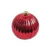 Decoraciones Navideñas Transfronterizas Bolas de Calabaza Electroplateadas de 12 cm Arreglo de Escena de Fiesta Adornos Colgantes Bolas Colgantes Bolas de Plástico