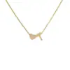 Venta caliente, collar personalizado con carta de amor de acero inoxidable, colgante doble, ambiente sencillo, accesorios de joyería, fábrica al por mayor