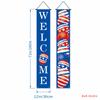 Decorações de Festa Amazon Mais Vendidas Transfronteiriças Cortina de Porta de Varanda Bandeira do 250º Aniversário Americano Dia da Independência Couplets Personalizados