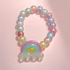 Colar de Unicórnio Transfronteiriço Europeu e Americano Conjunto de Unicórnio Colorido Desenho Animado Joias Infantis Nova Princesa Colar Infantil