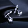 OTina Luz Luxo Colorido Zircon Brincos Brincos Moda elegante S925 prata agulha brincos Super Imortal Moda