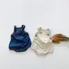 Ropa de mezclilla para bebé estilo coreano de primavera y verano, tipo wrap para el trasero, para niños y niñas de un año, ropa de conejo para bebé, mono de algodón para niños, ropa para gatear