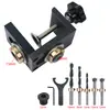 Localizador de Taladro Tres en Uno Abridor de Agujeros para Conector de Tarugo de Mueble Herramienta de Taladrado para Carpintería para Unir Tableros