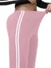 Conjunto de Duas Peças de Jaqueta Longa com Zíper Colorida Contrastante Preto e Branco Elástica Slim Fit Roupa Esportiva ao Ar Livre para Yoga Conjunto de Yoga Feminino
