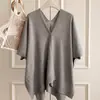Novo Xale de Tricô Liso para Mulheres, Estilo Fino de Verão, Peça de Roupa Versátil para Ambientes com Ar Condicionado, Colete Cardigan com Botões, Manto com Toque de Luxo