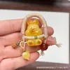 Cera de Abeja de Segunda Generación Varios Estilos Oso Bolsa de Queso Colgante Llavero DIY Exquisito Adorno de Joyería
