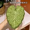 Toallas de mano de hoja de Alocasia tamaño pequeño, absorbentes y gruesas, para uso doméstico en la cocina, paños para secar las manos, diseño de hoja creativo y lindo