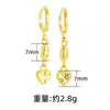 Aretes de flor dorados al por mayor lujo ligero sensación de alta gama aretes largos de borla de perla dorada para mujer alta retención de color joyería para orejas de Año Nuevo