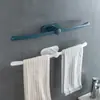 Porta-toalhas de Plástico de Montagem na Parede Sem Furos, Organizador de Armazenamento para Banheiro, Armazenamento Economizador de Espaço para Banheiro e Cozinha