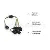 Enchufe Divisor en Y de 4 Vías Cable de Extensión Adaptador Plug-And-Play Arnés de Cableado Conector de 4 Pines