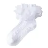 Meias Lolita para Meninas, Meias de Renda, Meias Infantis de Algodão Puro Estilo Fino Primavera e Outono, Meias Pretas de Dança para Menininhas, Princesa