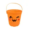Lanterna luminosa de abóbora Halloween portátil balde de abóbora música colorida voz controlada abóbora lanterna doces pode Ghost Festival atacado