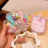 Set de dibujos animados para niños con cuentas, collar de niña, pulsera, rompecabezas, material para joyería DIY hecho a mano, bolsa, juguete, caja de regalo