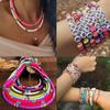 Traje de joyería DIY transfronterizo de Amazon arcilla blanda de 24 colores cuentas de vidrio de 24 colores cara sonriente Colgante de cuentas