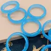 Colgante de Anillo de Resina Geométrica en Capas Imitación Jade con Borlas Materiales para Joyería DIY