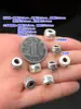 Prata Pura s999 Retro Xiangyun Mantra de Seis Caracteres Furo Grande Contas Separadas Pulseira de Corda Trançada Acessórios DIY Feitos à Mão