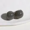 Versátiles Lindos Accesorios para Pendientes DIY Redondos de Media Luna de Resina Jelly Estilo Coreano y Japonés para Mujeres