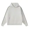 Otoño e Invierno Nuevo 380g de Moda Algodón Bloques de Color Rayas Contrastantes Sudadera con Capucha Raglán Logo Bordado Impreso Personalizado Moda Lista para Usar Venta al por Mayor
