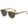 Nuevas Gafas Retro Literarias Transfronterizas Redondas Moda Japonesa y Coreana Gafas de Sol con Tachuelas Tendencia de Gafas de Sol Protectoras Solares Transfronterizas Europeas y Americanas
