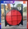 Puerta Redonda de Hierro Fundido Personalizada, Compuerta de Elevación de Acero para Río, Válvula de Compuerta Eléctrica Sellada y Duradera de Hierro Fundido Recubierta de Cobre para Conservación de Agua