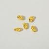 Galvanizado 18k ouro irregular em forma de pedra contas artesanal DIY pulseira colar jóias contas acessórios