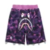 Transfronterizos Nuevos de Moda Japonesa Cabeza de Tiburón BAPE Impresión Digital 3D Casual Cortos de Moda Pantalones Casuales de Playa