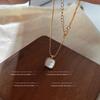 Collar de Concha de Lujo Ligero de Nicho para Mujer Cadena de Clavícula Delicada Elegante de Nácar Japonesa y Coreana Joyería de Moda de Gama Alta