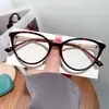 Armazones de Gafas Tr90 Estilo Ojo de Gato Xiaohongshu Ins Cómodos Simples Ultraligeros, Disponibles en Múltiples Colores, Opciones de Bloqueo de Luz Azul, Mayoreo