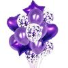 Set de globos de película de aluminio de 18 pulgadas, 14 piezas, lentejuelas perladas, color oro rosa, decoración para fiesta de cumpleaños infantil, diseño de ambiente, globo