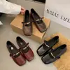 Zapatos planos para mujer estilo francés, nuevos de moda otoño 2026, zapatos Mary Jane elegantes y versátiles de punta cuadrada plana