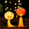 Festival de Mediados de Otoño Linterna Portátil Original Caqui Luz Nocturna Brillante Linterna Terminada Jardín de Infancia para Niños Pequeño Regalo para el Festival de Primavera