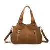 Bolsa feminina estilosa de grande capacidade, nova bolsa de ombro transversal vintage de nicho outono 2026, bolsa tote para o dia a dia para mulheres