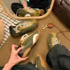 Zapatillas de Entrenamiento Alemanas para Mujer con Estampado de Leopardo y Elevador Oculto Otoño 2026 Retro Ballet Suela Gruesa Suela Suave Deportivas Casuales Zapatos Forrest Gump para Personas Bajas