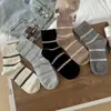 Meias Listradas para Mulheres, Meia-Panturrilha, Outono e Inverno, Absorventes de Suor, Respiráveis, Resistentes a Odores, Versáteis, Meias Longas Folgadas, Estilo College, Meias Casuais