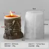 Jiahuimei Decorações de Natal Floco de Neve Vela Perfumada Cilíndrica Molde de Silicone