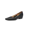 Sapatos Rasos Simples de Moda de Nicho 4cm Boca Rasa Outono 2025 Novos Sapatos Rasos de Bico Quadrado Altura Interna do Salto Pequenos Sapatos de Couro Sapatos Femininos