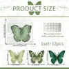 Pegatina de Pared Mariposa de Color con Relieve 3D Personalizada Fondo para Bodas, Festivales, Cumpleaños Decoración de Habitación Pegatina de Pared
