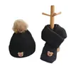 Conjunto de Gorro y Bufanda para Niños y Niñas, Gorro de Invierno Cálido Tejido, Conjunto de Dos Piezas para Bebés, con Forro de Felpa y Engrosado