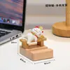 Gato de la Fortuna de Buena Suerte Soporte para Teléfono Móvil Estación de Trabajo Soporte para Tableta Souvenirs de Fiesta Anual Suministros Culturales para Oficina Adornos Culturales y Creativos