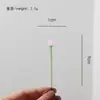 Flores de Vidro em Miniatura, Flores Artificiais Feitas à Mão de Vidro Zibo, Decorações de Buquê para o Dia das Mães, Enfeites para Mesa de Escritório