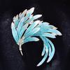 Broche de Esmalte de Fênix, Acessório de Cheongsam Moderno e Elegante, Broche Grande Atacado, Broche de Fênix Feminino