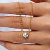 Colgante Irregular Copo de Nieve Plata Esterlina 925 Collar de Moissanita para Mujer Chapado en Oro de 14K Suministro Transfronterizo