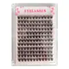 Pestañas Postizas Segmentadas de Gran Capacidad con Cabello Termofusionado, Pestañas DIY Autoinjertables, Tridimensionales, Suaves y Cómodas para Mujeres