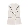 Para Exportação Transfronteiriça Europeia e Americana Roupas Femininas Novo Verão Simples e de Alto Padrão Sem Mangas Blazer Dupla Face