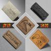 Personalizado piel imitación piel PU estampado térmico LOGO jeans marca de cuero cintura marca accesorios equipaje sombrero letrero personalizado