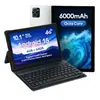 Tableta 2 en 1 de 10.1 pulgadas con Teclado Funda de Cuero Pantalla Metálica con Protección Ocular para Aprendizaje Tableta En Stock