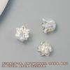 Aretes, Pulseras, Cadenas para Teléfono, Colgantes para Coche, Accesorios DIY, Accesorios para el Cabello y Arte con Cuentas Heidi Transparentes Perforados de Lirio del Valle con Galvanoplastia UV